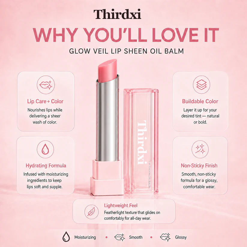 🔥Last Day Buy 1 Get 1 Free|Ecodrova GLOW VEIL LIP SHEEN OIL BALM