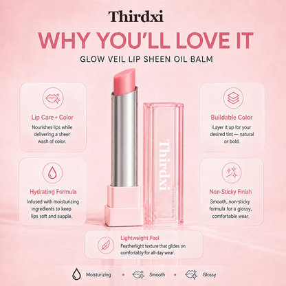 🔥Last Day Buy 1 Get 1 Free|Ecodrova GLOW VEIL LIP SHEEN OIL BALM